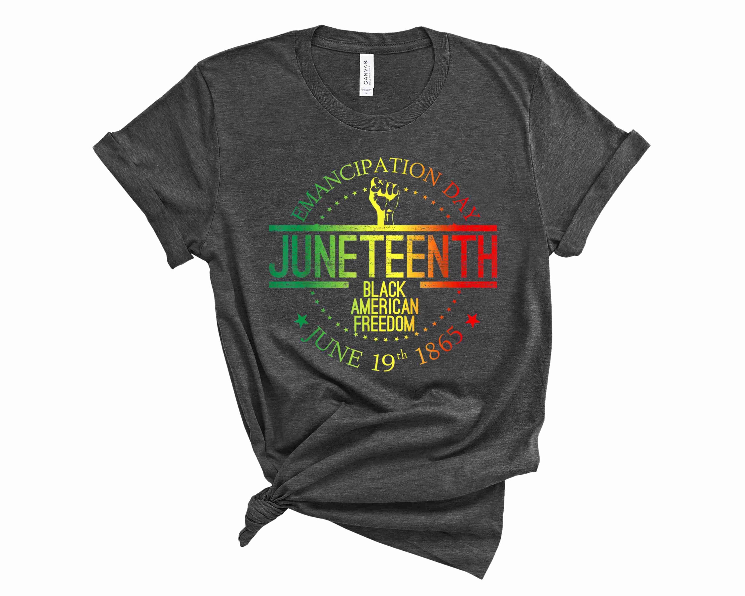 Emancipation Day Graphic Tee Juneteenth Black American Freedom