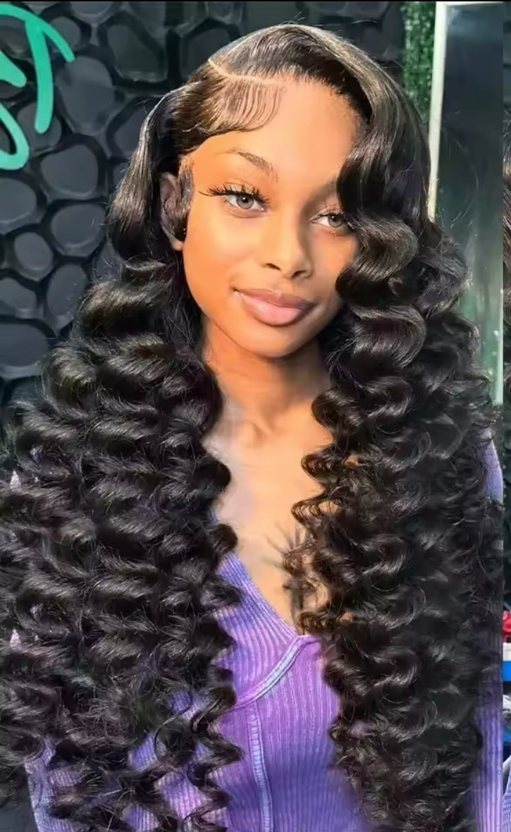 13x6 Deep Wave 220 Density Lace Front Wig