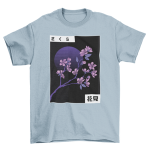 Vaporwave Cherry Blossom T-shirt