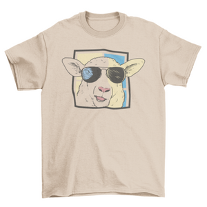 Funny Sheep Sunglasses T-shirt