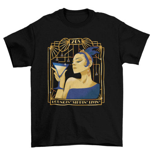 Lady Galore Vintage Roaring Twenties 20s T-Shirt