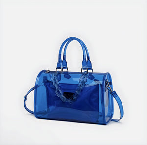 Blue Retro Hologram Handbag