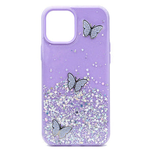 Glitter Butterfly Double Layer iPhone 12 Pro Max Case
