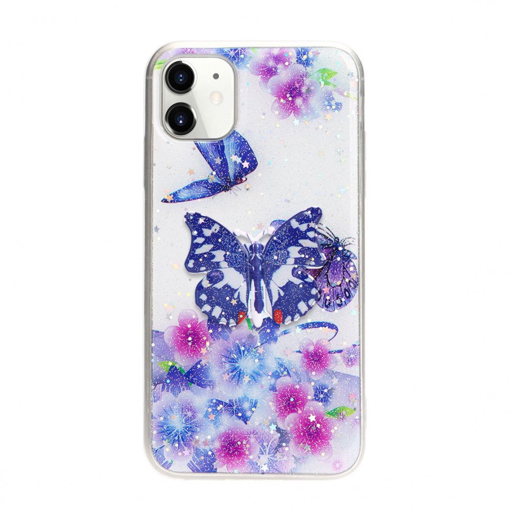 3D Butterfly Design Stand Slim iPhone 12 Pro