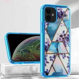 Marble Design Bumper Edge Protection Slim Case for iPhone 13