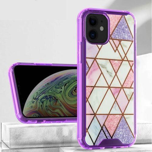 Marble Design Bumper Edge Protection Slim Case for iPhone 13
