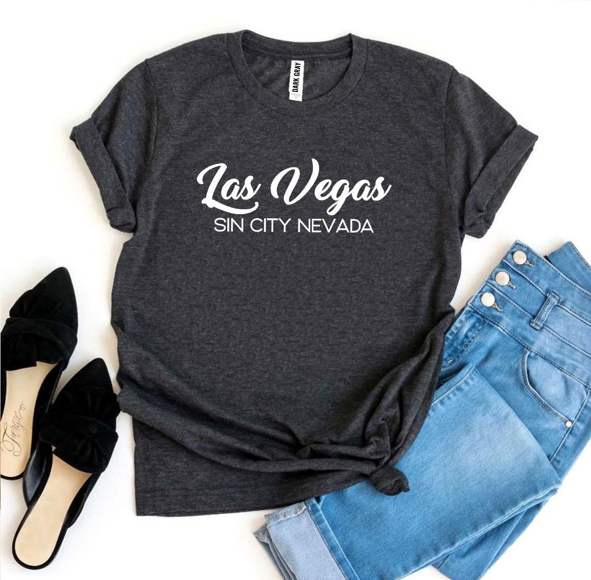 Las Vegas Sin City Nevada T-shirt - Lady Galore