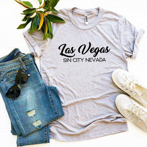 Las Vegas Sin City Nevada T-shirt - Lady Galore