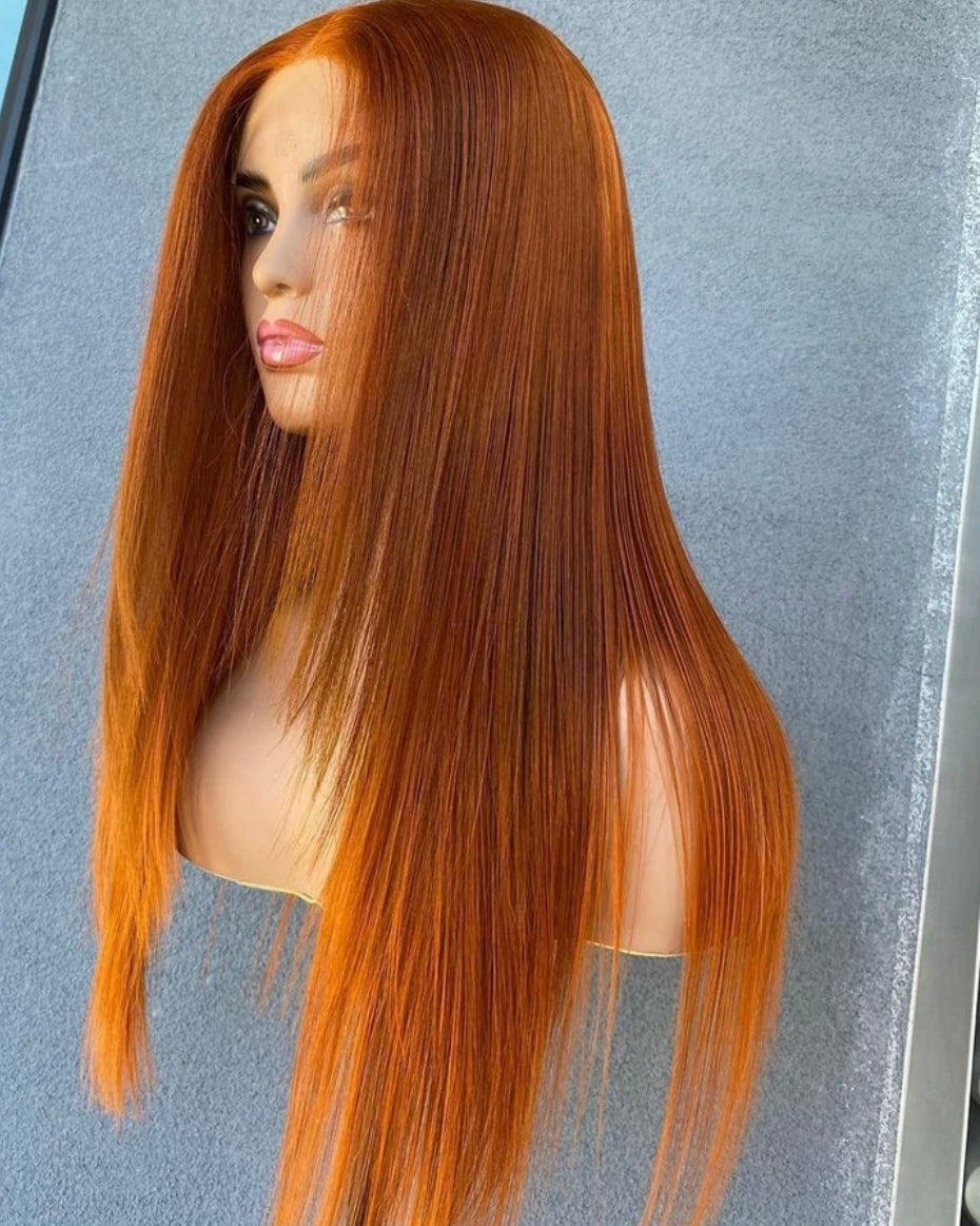 Ginger Orange Color 13x4 Lace Front Wigs
