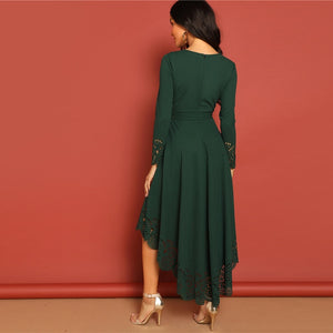 Green Flare Dress - Lady Galore